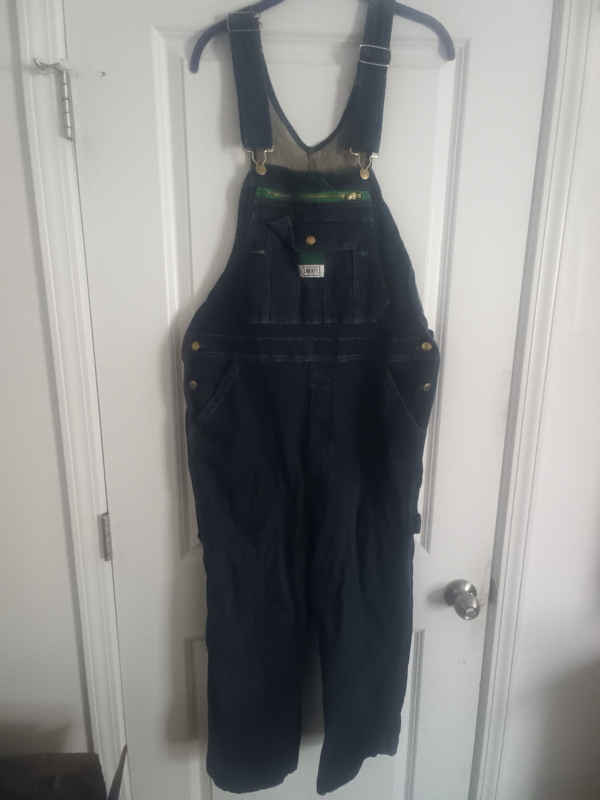 Vintage Liberty Denim Bibbed Overalls. 34 X 30. Blue. (J)