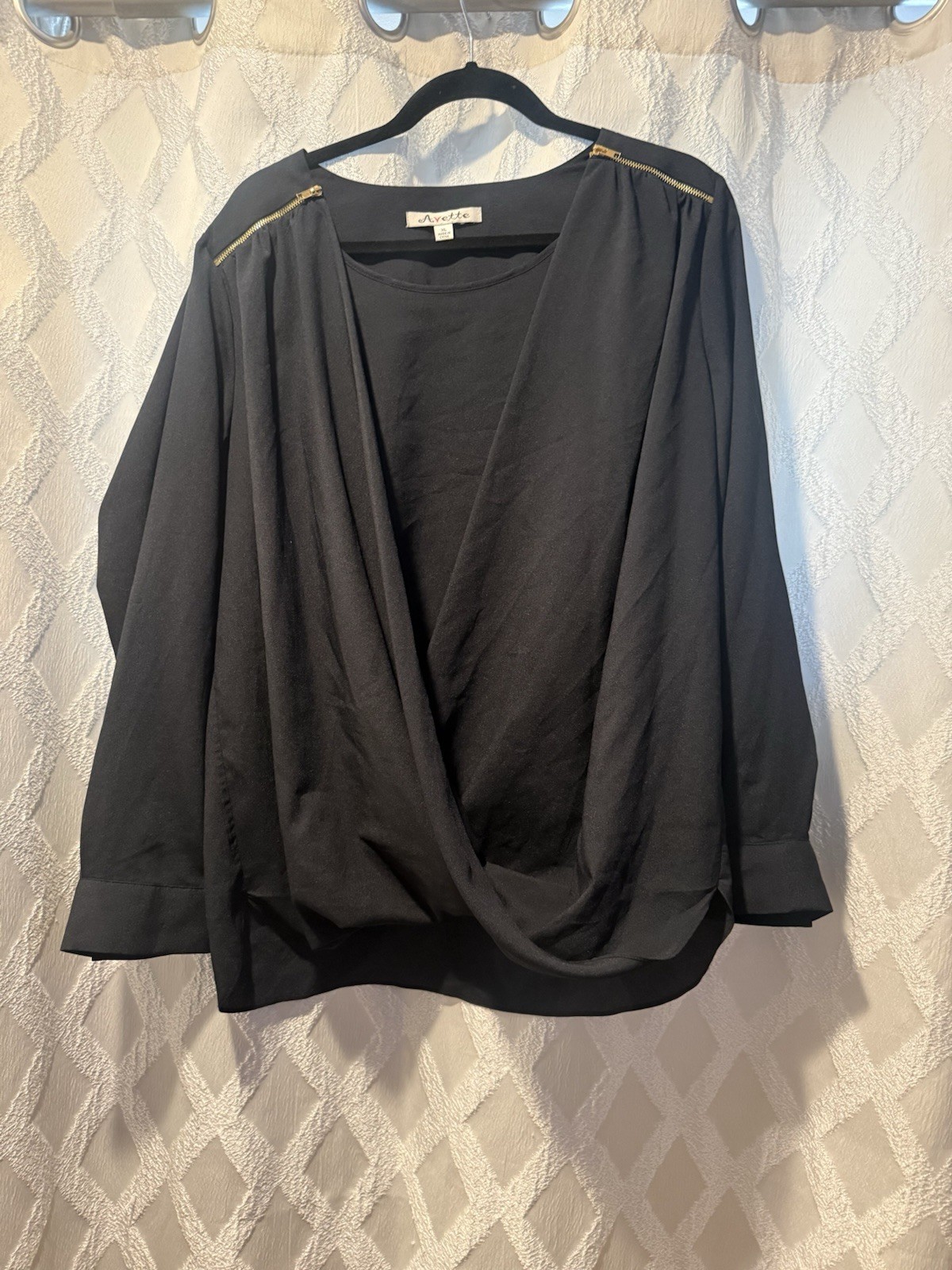 Women’s Long Sleeve Blouse, Loose Fit, Size XL
