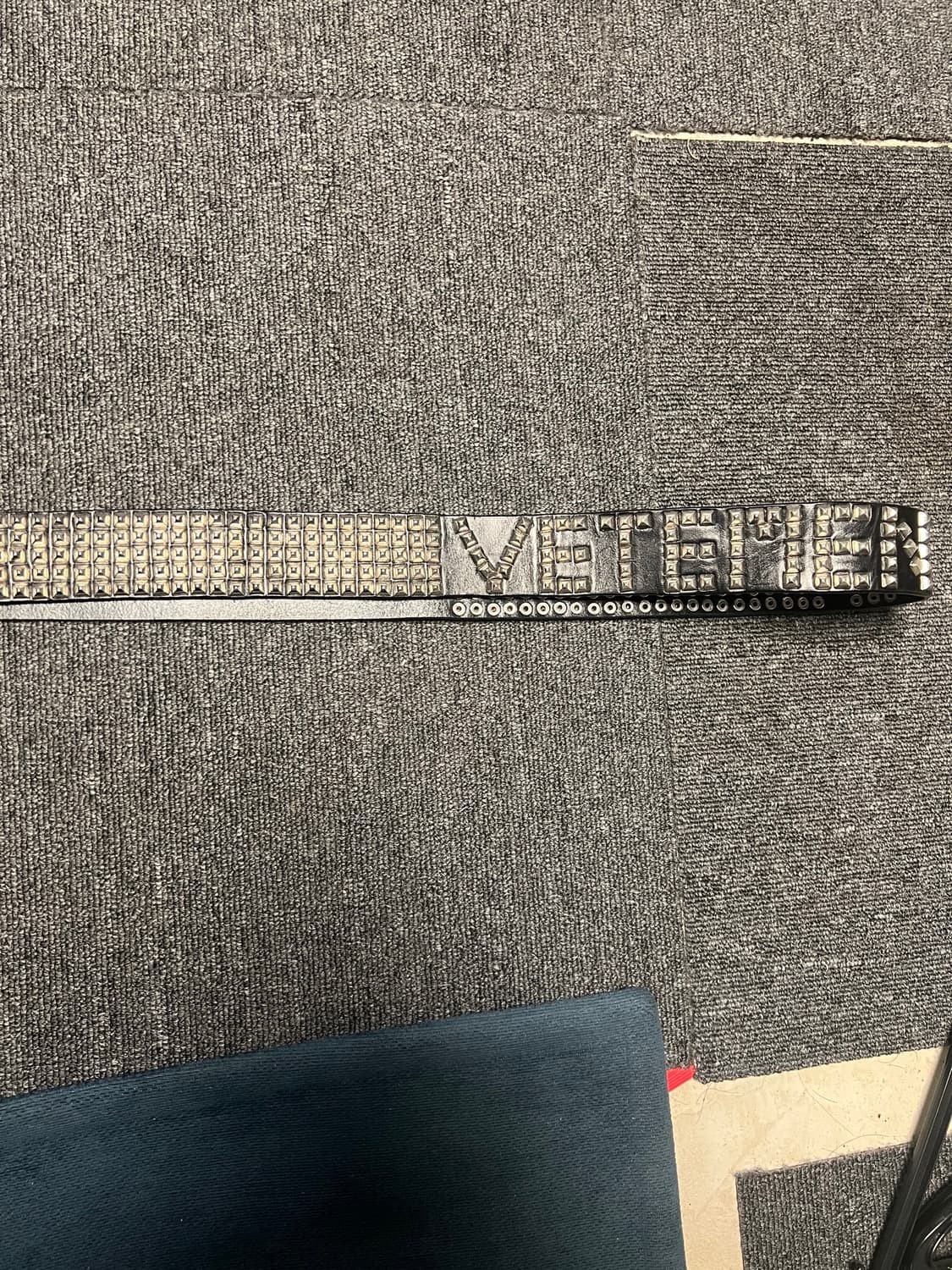 *rare* Vetements Studded Logo Belt