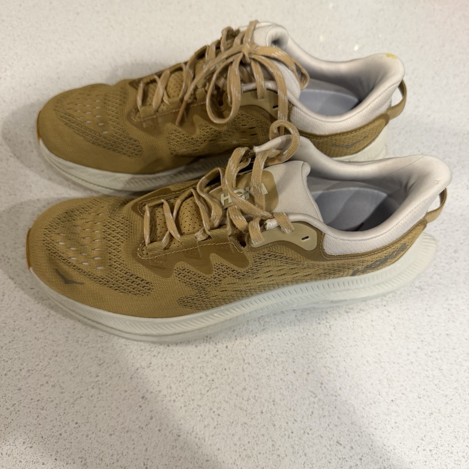 Hoka Kawana 2 Shoes Mens 9D Wheat Oat Milk Athletic running Sneakers