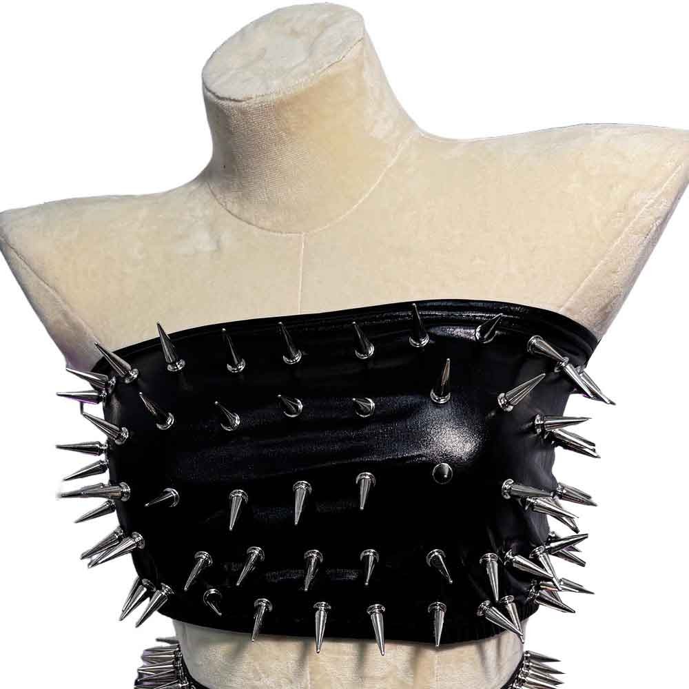Goth Tops Spiked Emo Clothing Y2K Punk Rock Clothes Gothic Tank Grunge
