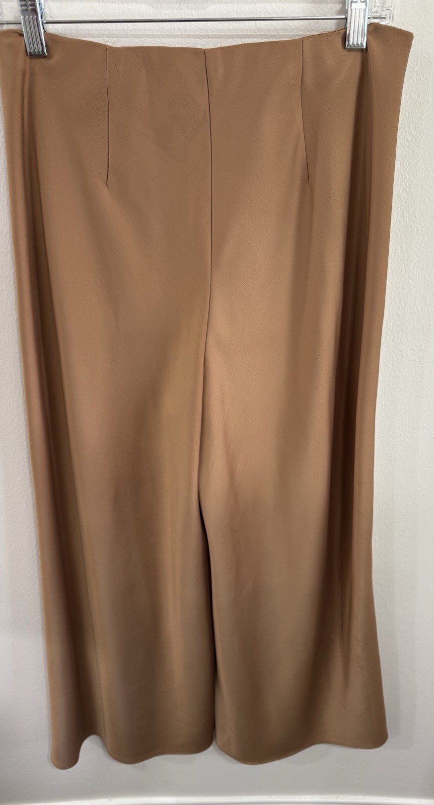Joie Cropped Wide Leg Pants | Camel Tan Pull-On stretch-waist