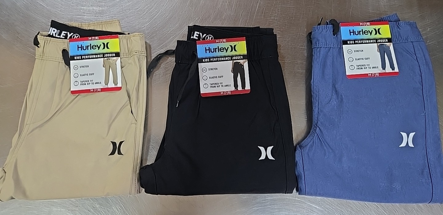NWT: Boy’s Hurley Performance Jogger – 3 Colors: 5 Sizes