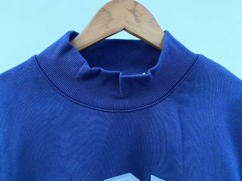 PARKE New Letter Patch Embroidered High Neck Loose Women’s Sweatshirt