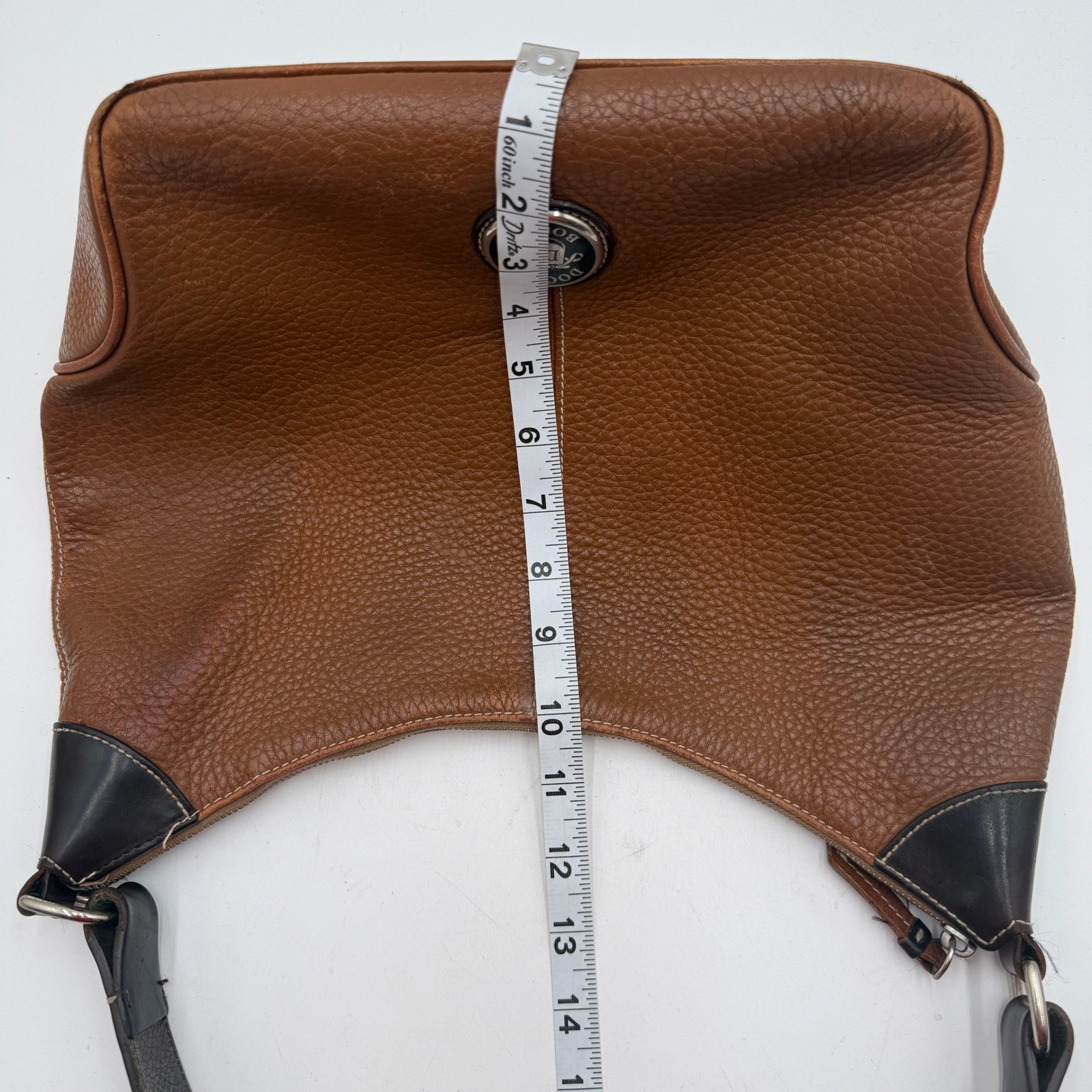 Womens Dooney & Bourke Large Hobo Bag Brown All Weather Shoulder Leather