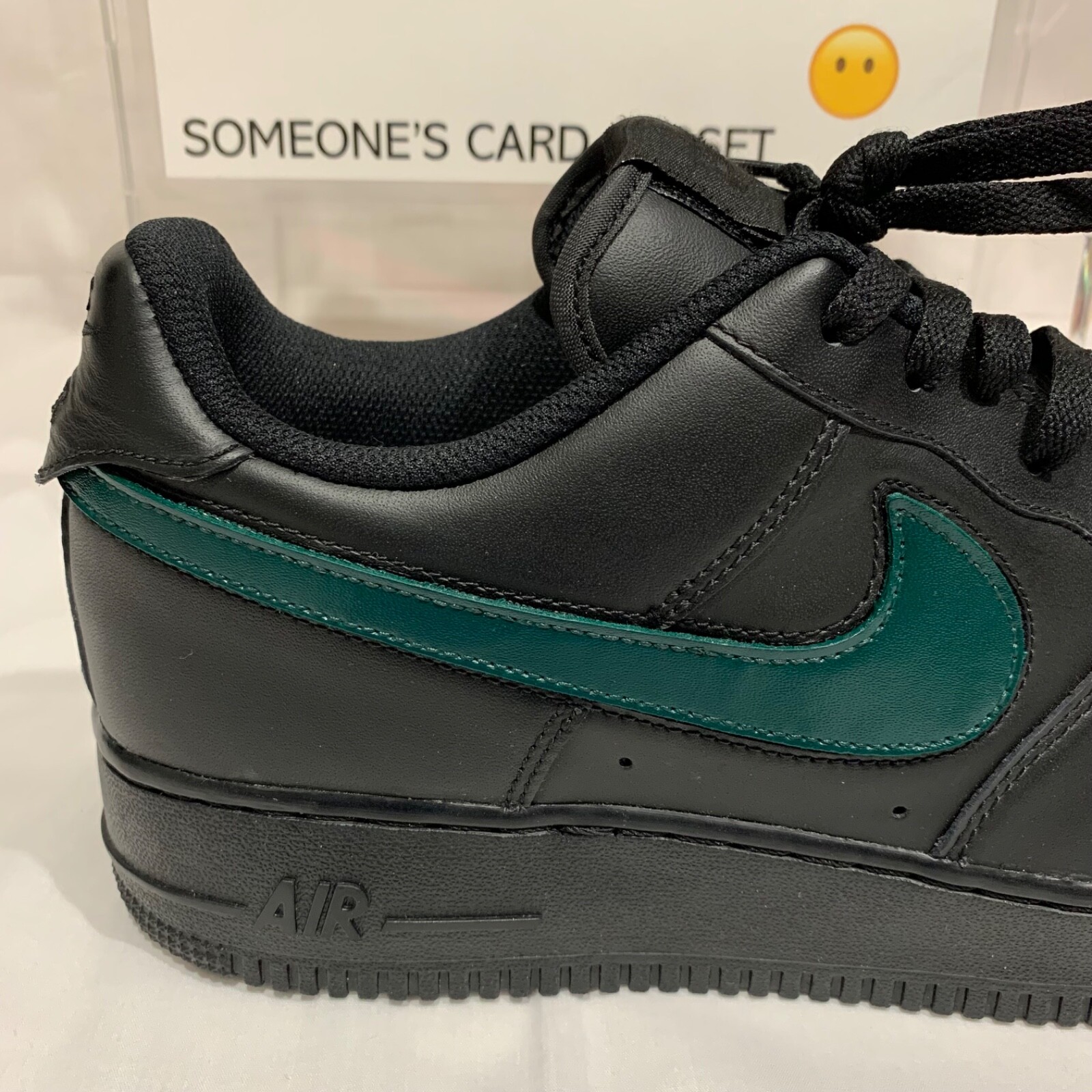 Nike Air Force 1 Low White (Gamma Blue Custom Swoosh)