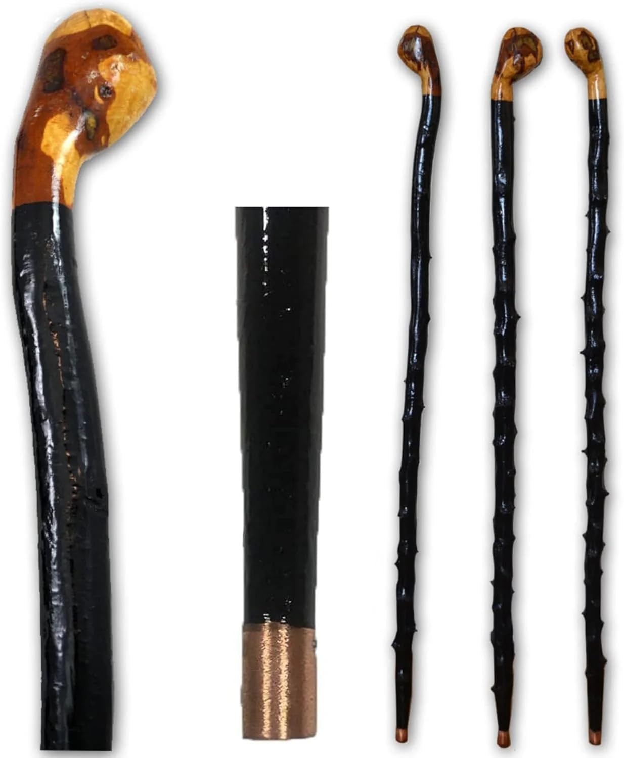 Imported Shillelagh Wooden Irish Walking Stick, Handcrafted 100% Blackthorn W…