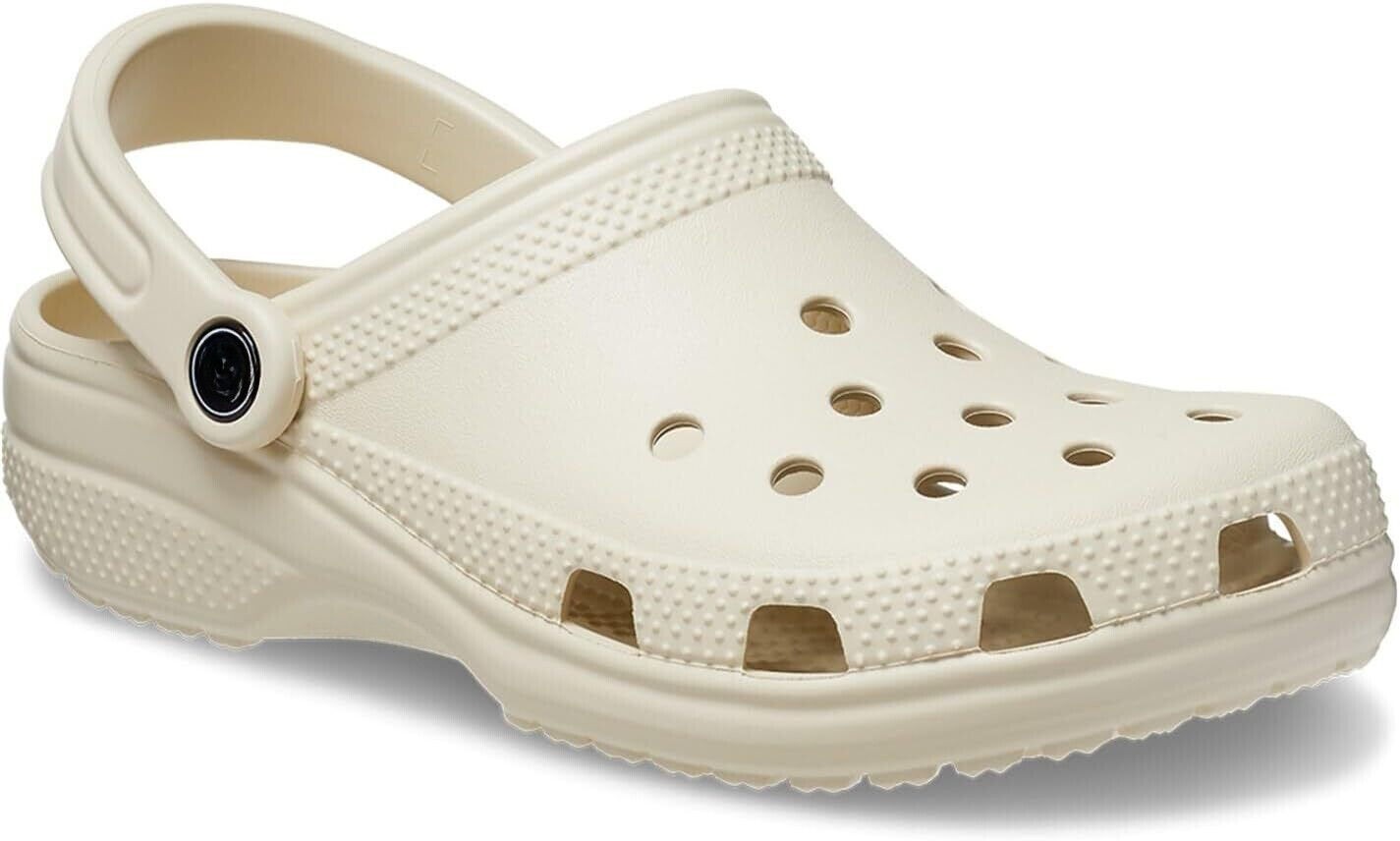 Crocs Classic Clog Unisex Slip On Ultra Light Water-Friendly Sandal-Bone
