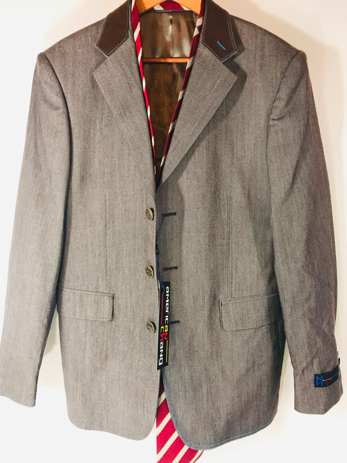 American Chang 3 Button Funky Men’s Blazer Size L Large Harry Potter Style