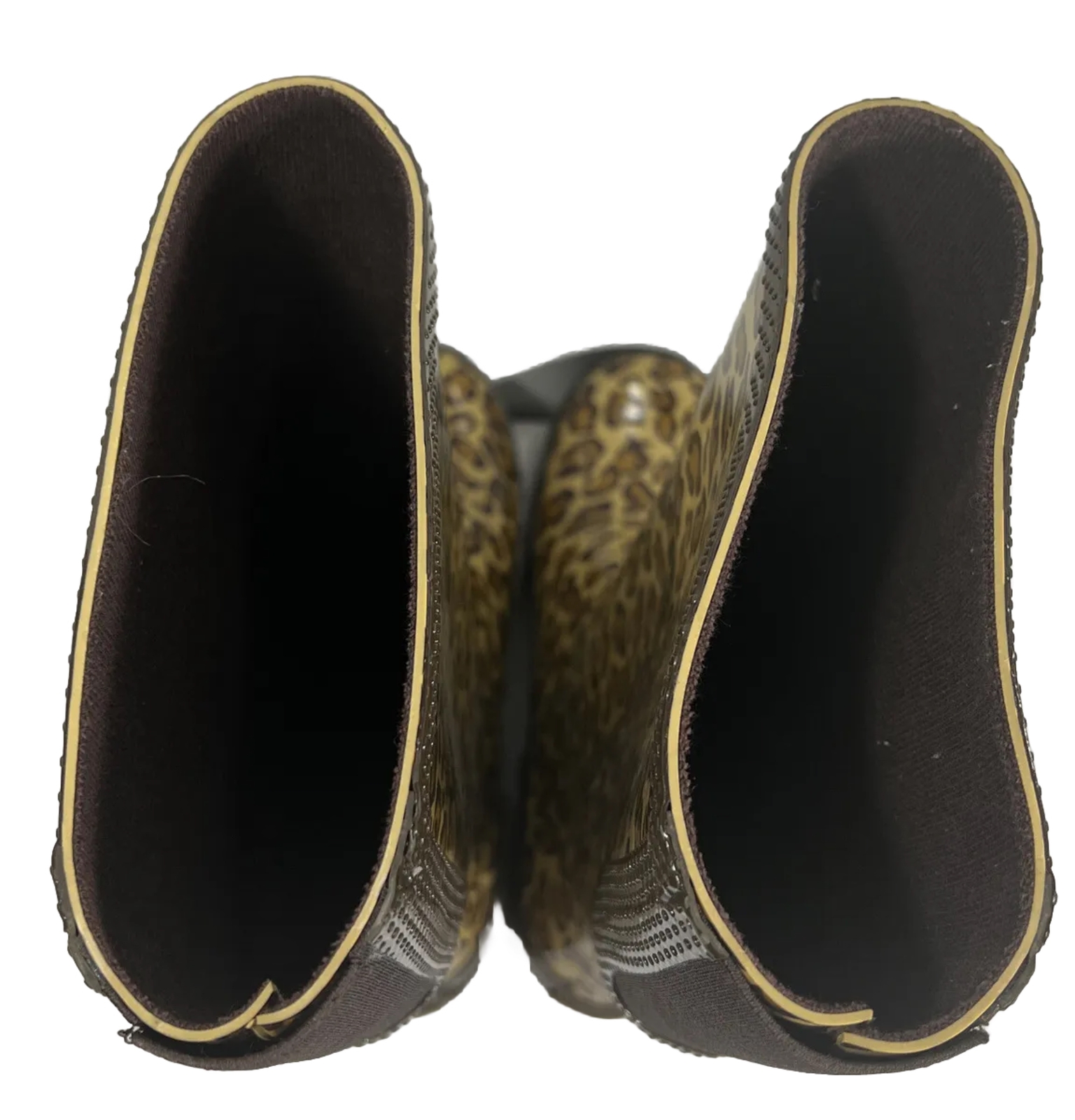 LADYS LEOPARD PRINT BOOTS SIZE 7 EXCELLENT CONDITION MODEL 203234 TALL RAIN BOOT