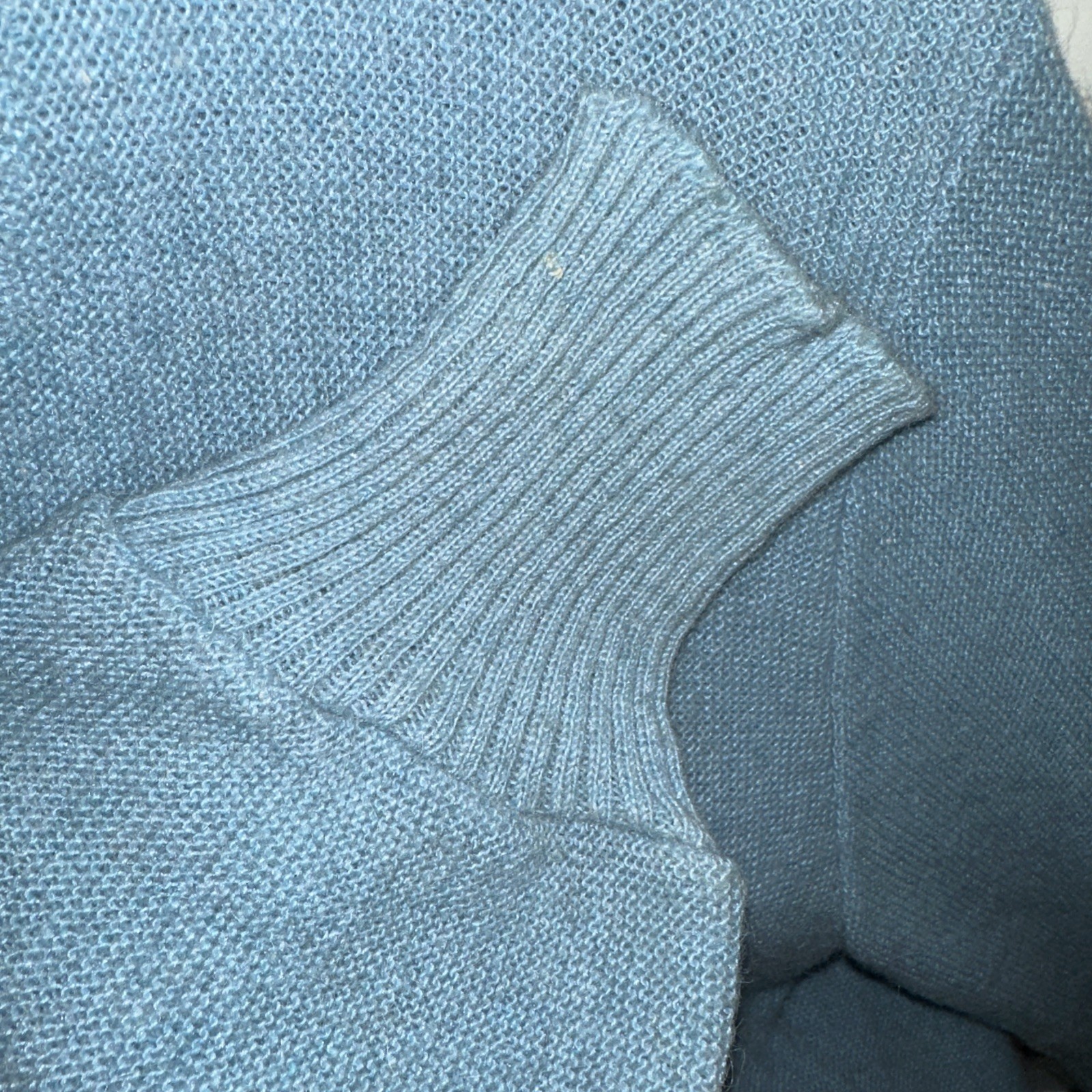 Styled By Cabot Womens Alpaca Wool Cardigan Sweater Vintage Size Small Blue