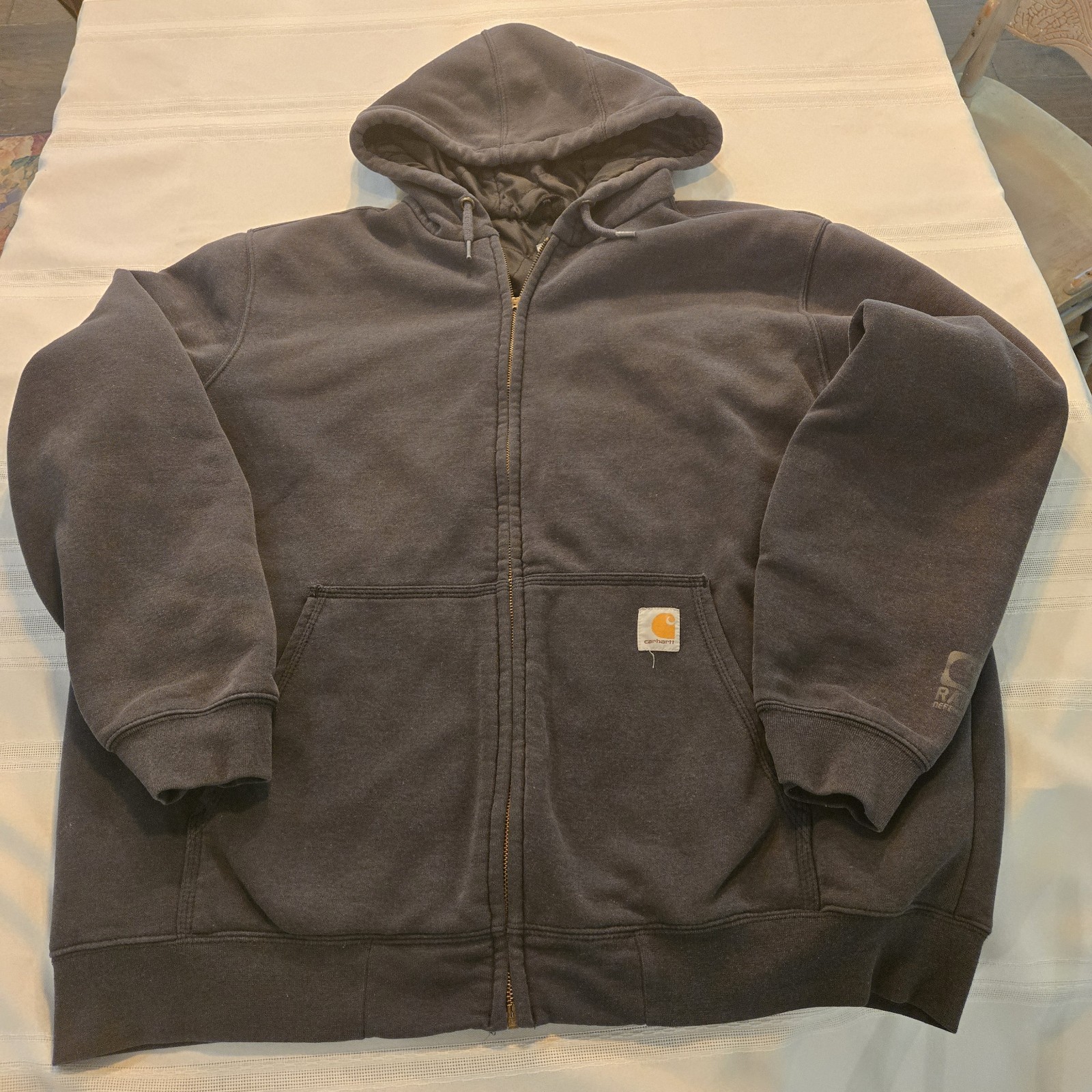 Carhartt Rain Defender XL Charcoal Gray (Zipper Needs Pull Tab)