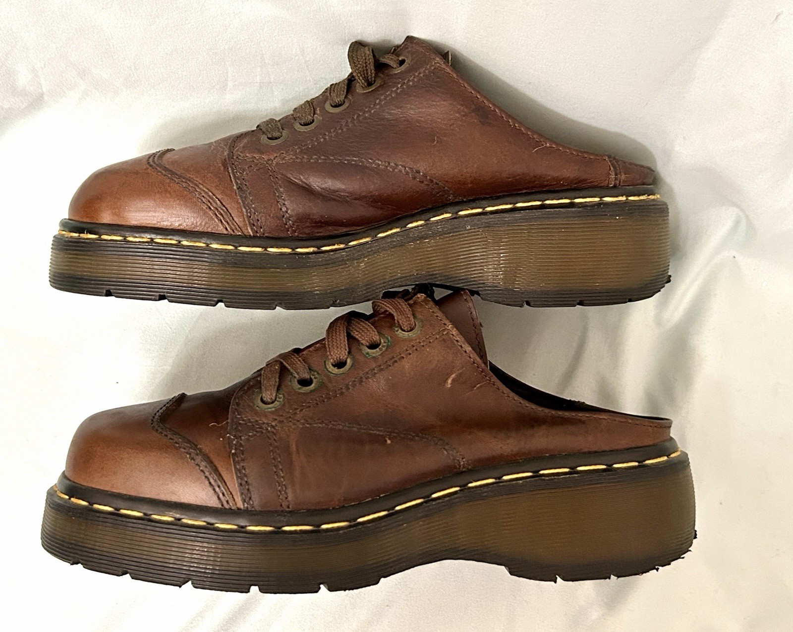 VTG Dr Martens 9936 90s Chunky Platform Mule Women Sz 8 Made In England Clogs