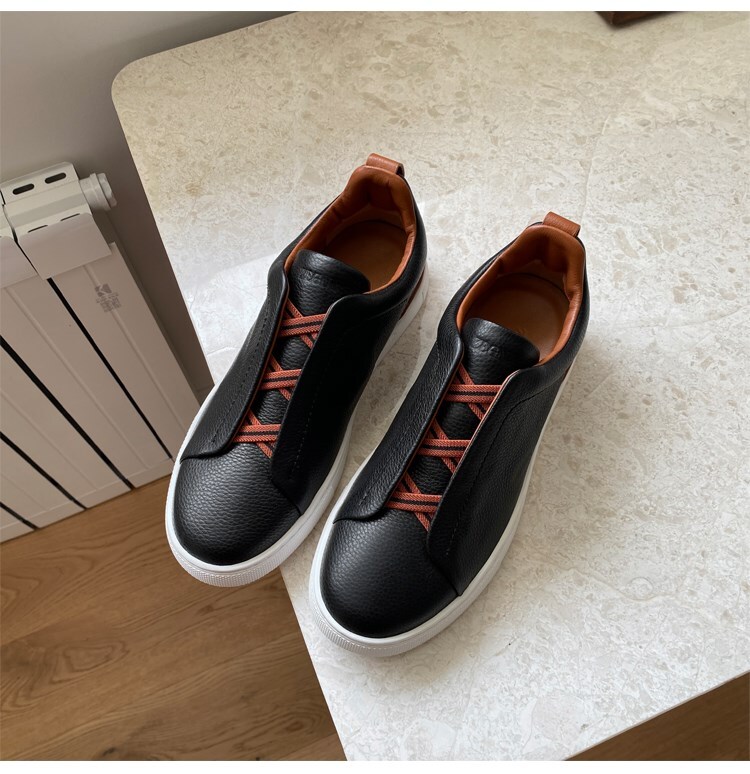 Men’s leather breathable sneakers Size 39-46