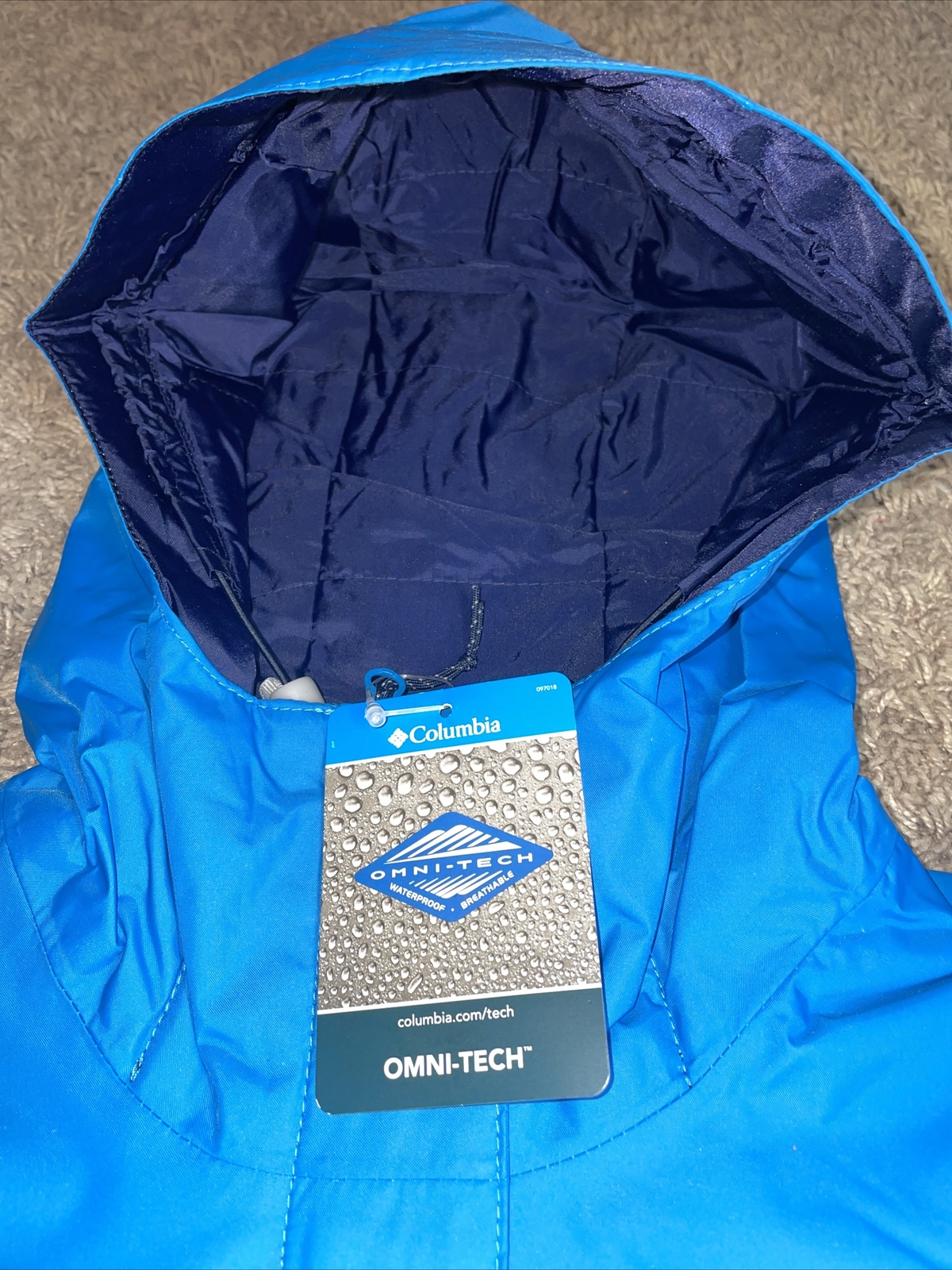 NWT Women’s COLUMBIA Summit Lake Insulated Hooded Jacket Blue Size Medium