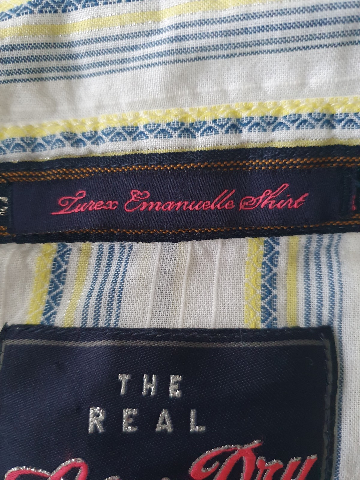 Superdry Striped Lurex Emanuelle Shirt, Women’s Size Small Brand New With Tags