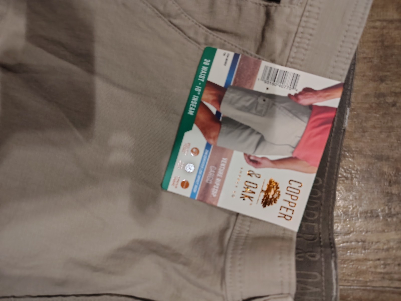 Men’s Shorts Copper And Oak Brand Size 38 Tan New With Tags #170