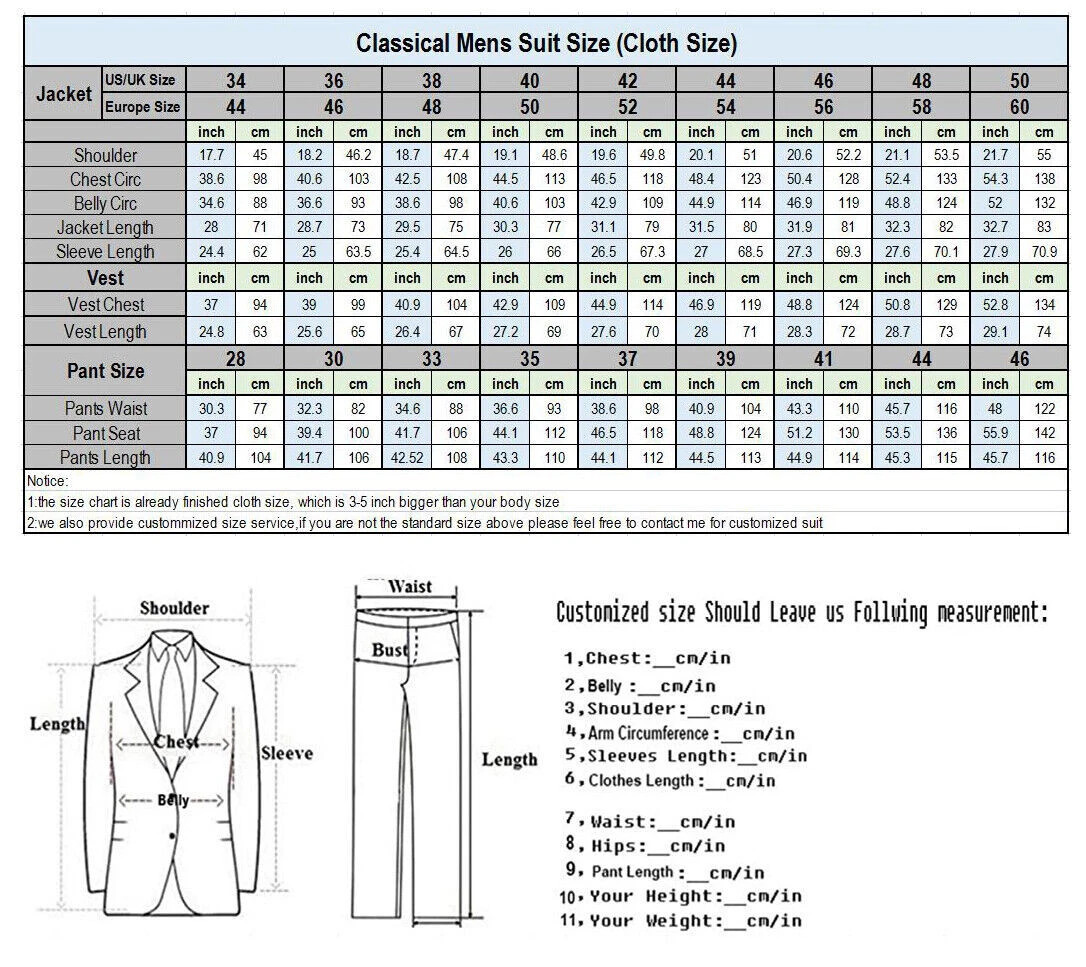 Men Ivory Cream 3 Piece Suit Peak Lapel Blazer Vest Pants Wedding Prom