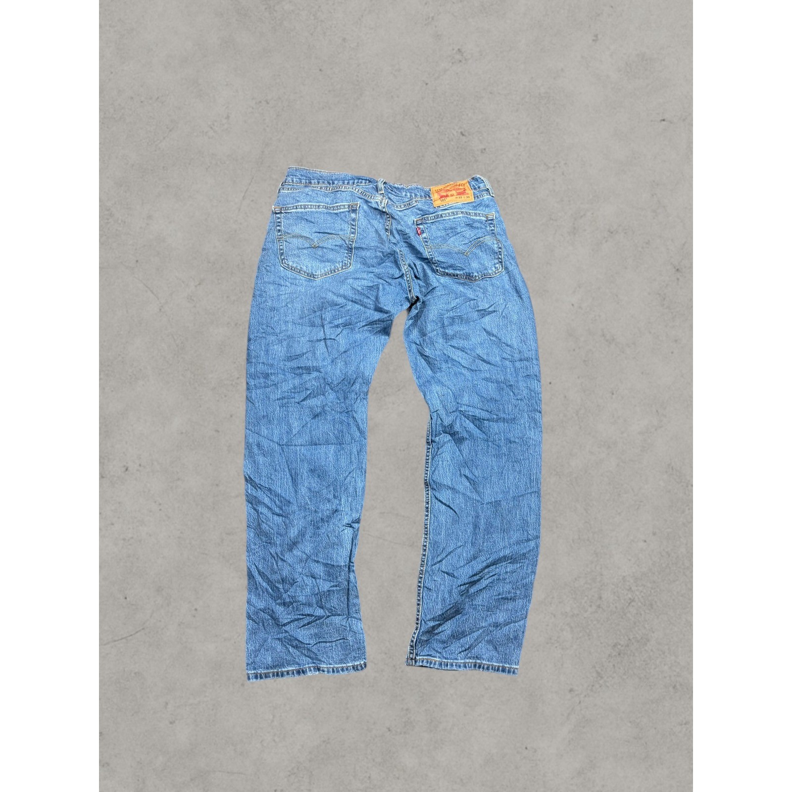 Levis 559 Relaxed Straight Mens Jeans Blue Denim Medium Wash 33×30