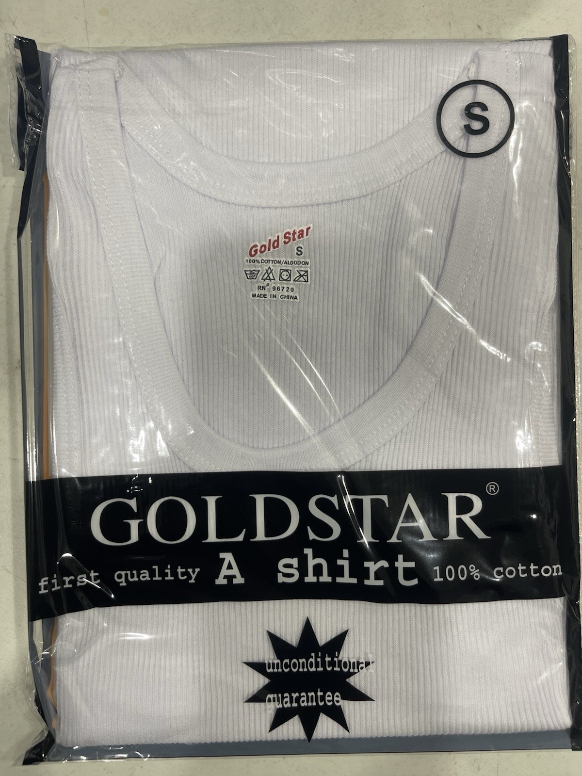 Goldstar Men’s White Tank Top | 100% Cotton | Soft, Comfortable, Breathable