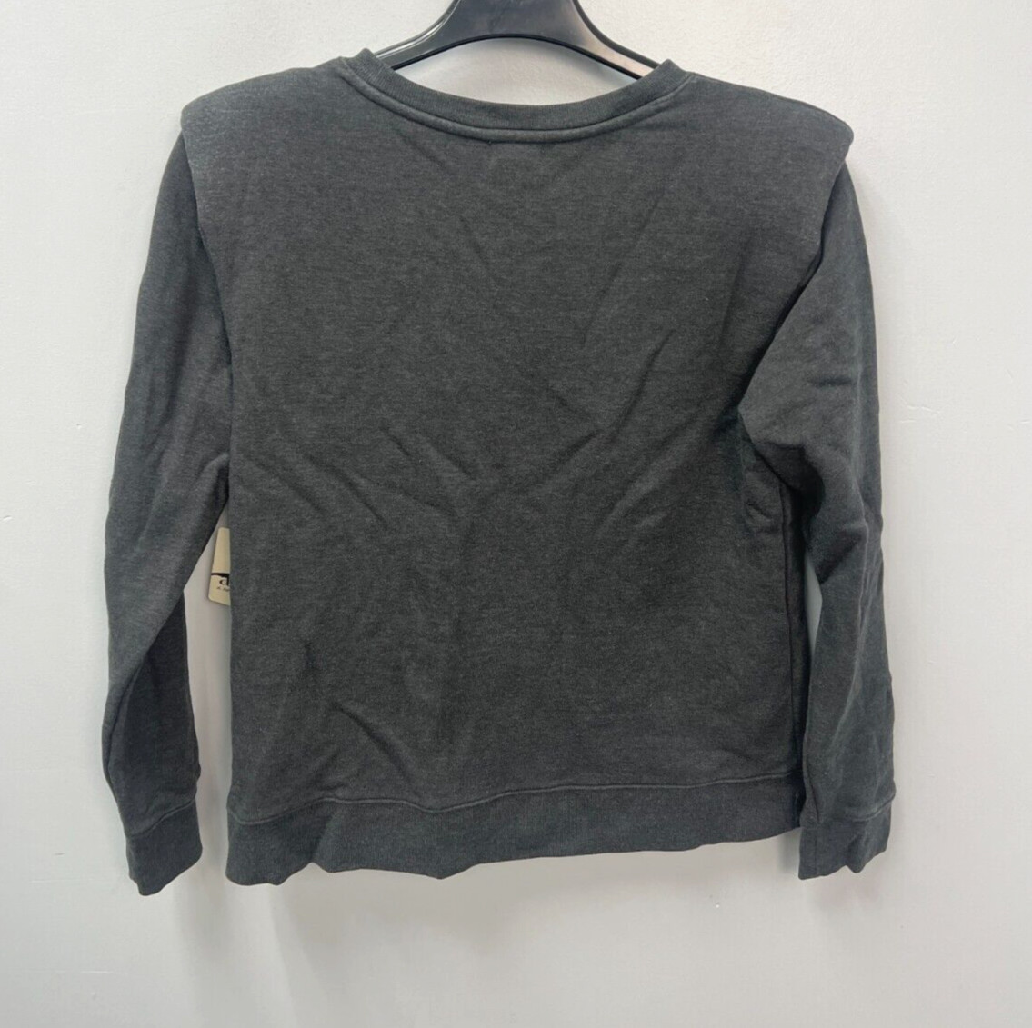 A.N.A Gray Long Sleeve Padded Shoulder Sweatshirt Women’s Size Large