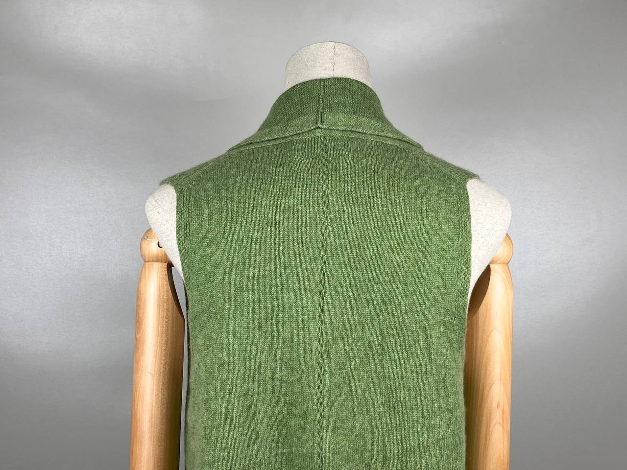 Brora Green Sleveless Cape Cardigan Size 40-42