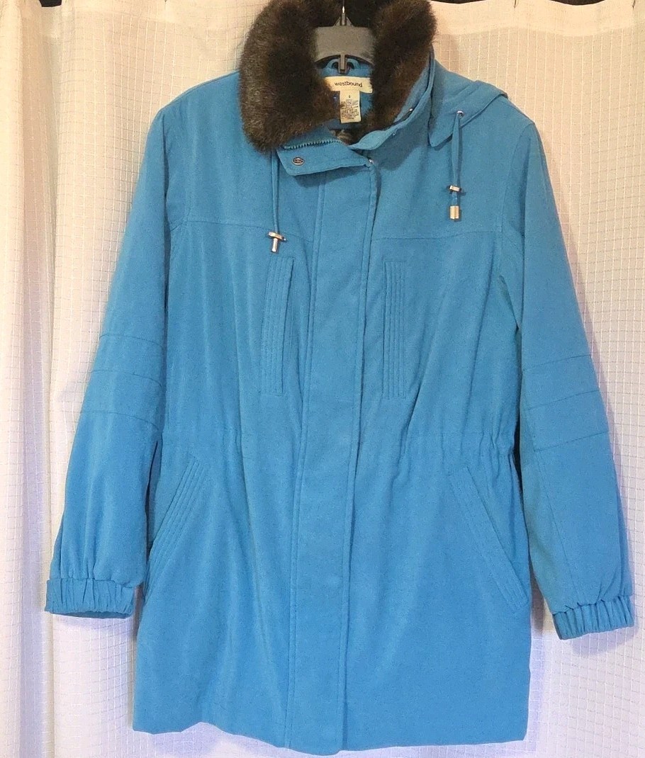 Westbound Coat/ Jacket Winter Hooded Teal Size SmallFull Zip Women