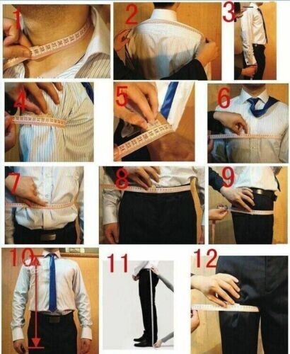Orange Men’s Suit 3-Piece Slim Fit Casual Formal Business Wedding Groom Tuxedo
