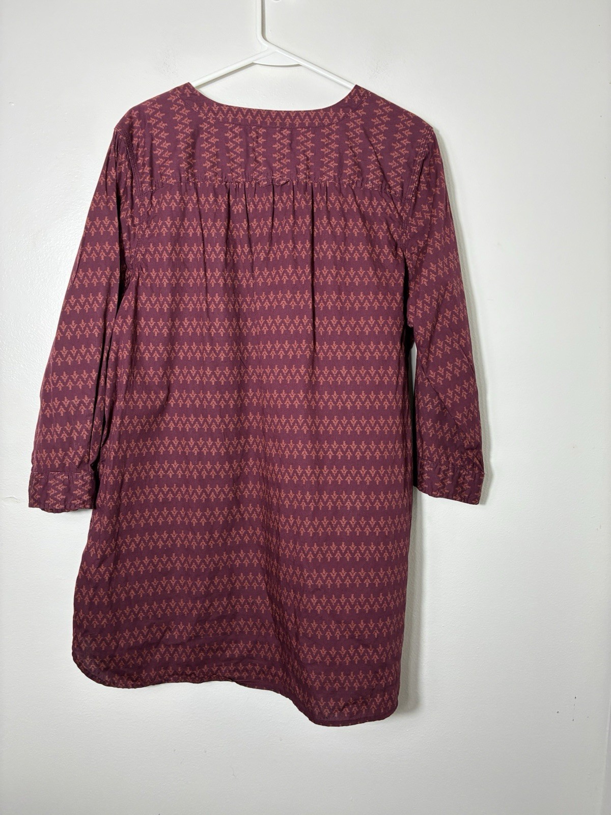 Duluth Women’s XL Button Up Tunic Top 100% Organic Cotton Outdoors Pockets