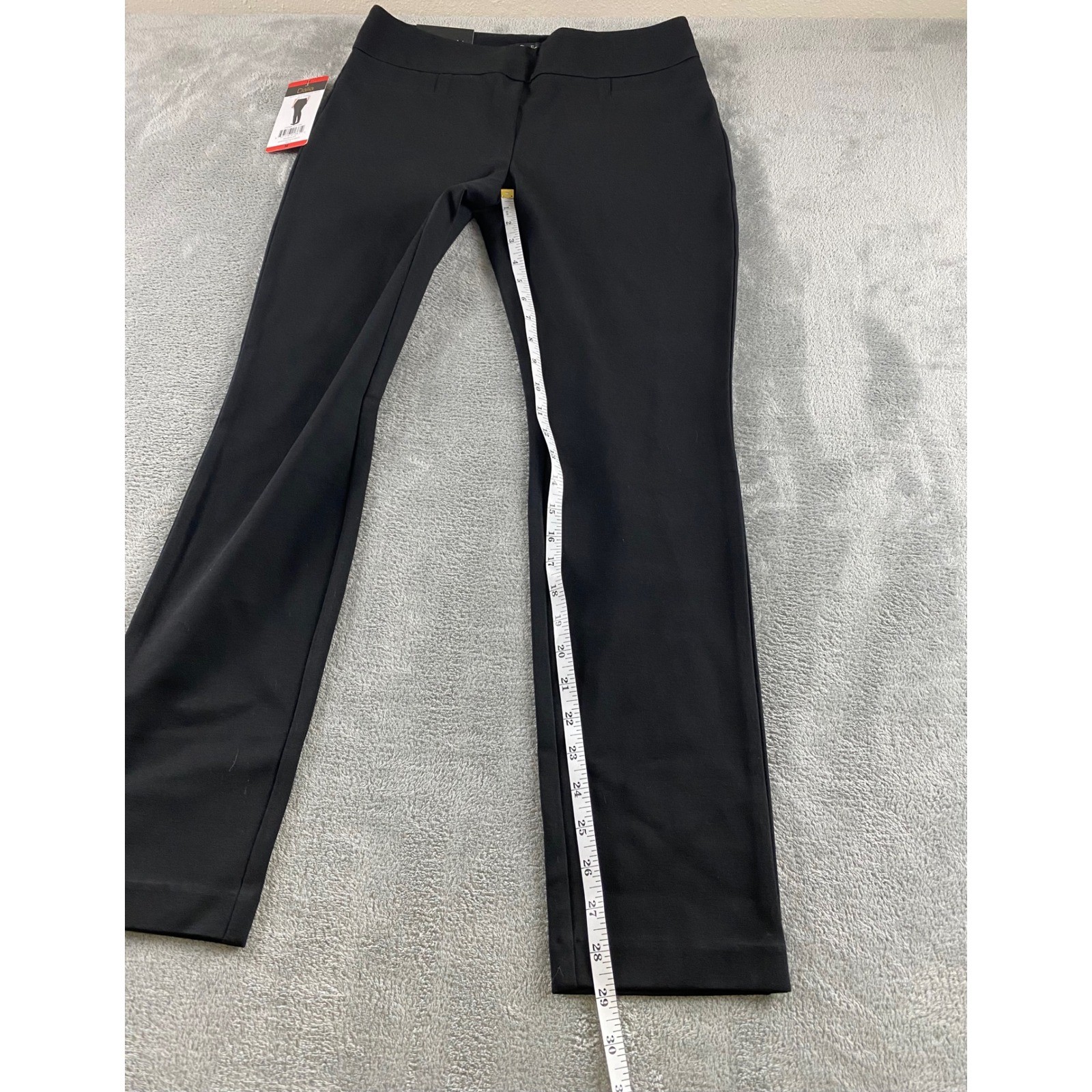 Dalia Womens Black Tummy Control Pull On Dress Pants Size M 1533395 Slim Leg