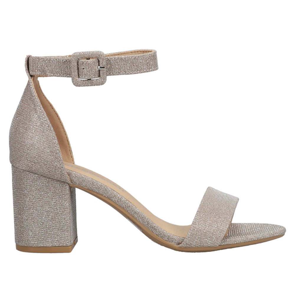 CL by Laundry Jody Block Heels Womens Gold Dress Sandals IJVC01Q2S-13Z