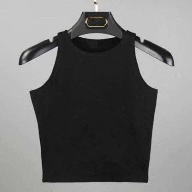Women Basic Casual Stretch Crop Cropped Tank Top Sleeveless Shirt S – L