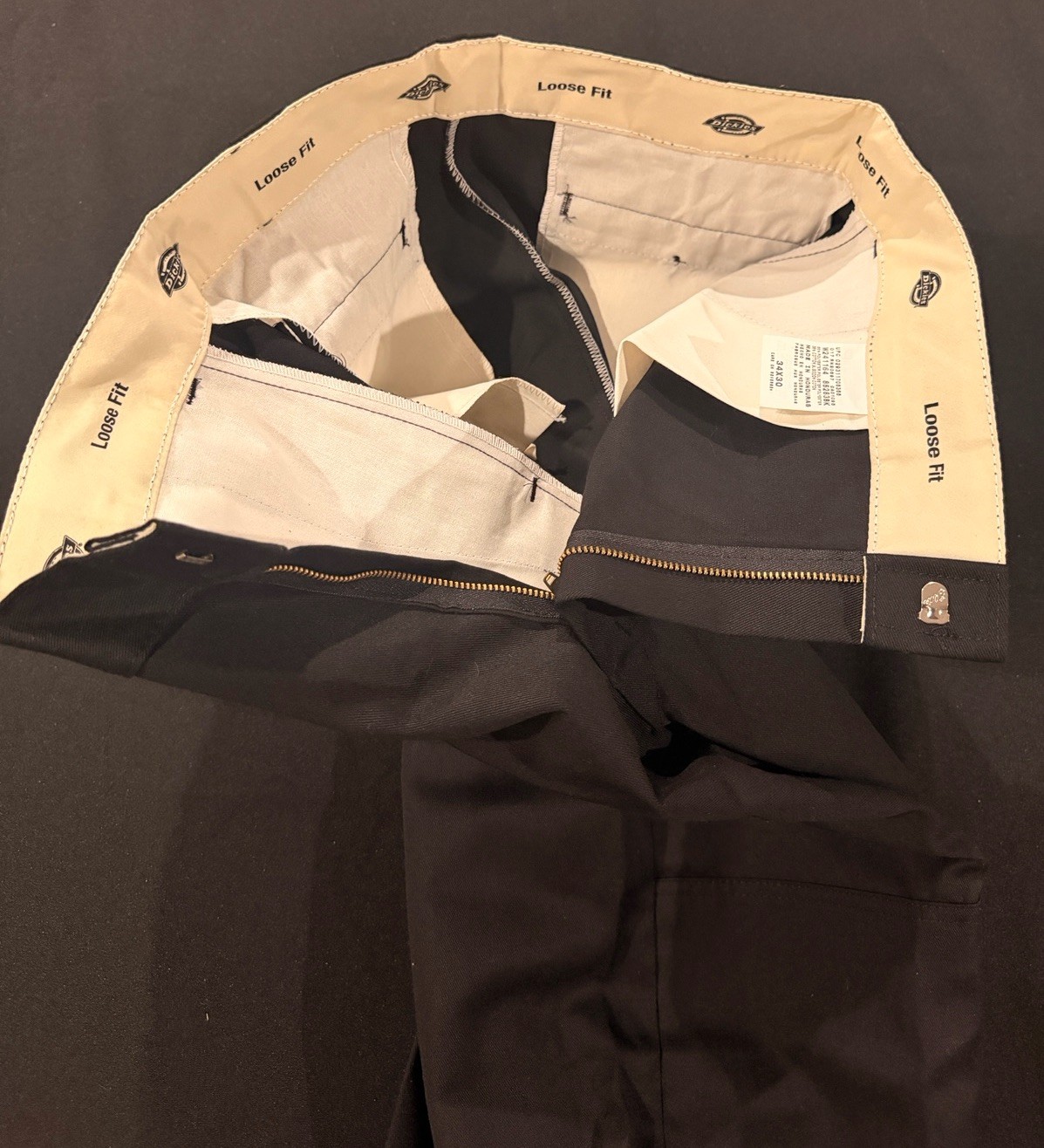 Dickies 85283BK Loose Fit Double Knee Work Pants Black 34×30 NWOT Lot of 2