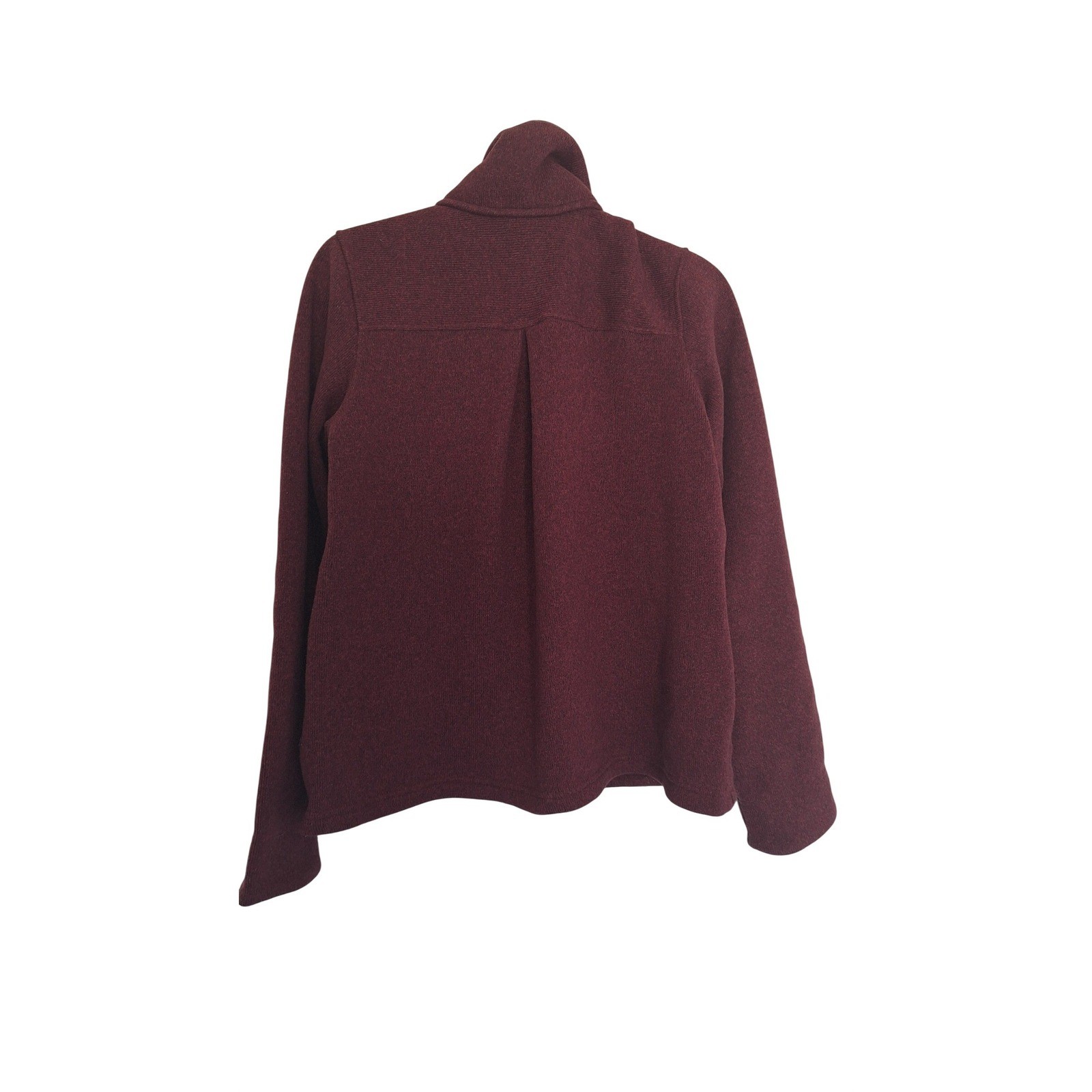 Patagonia Womens Better Sweater Button Front Jacket Burgundy Fleece Medium