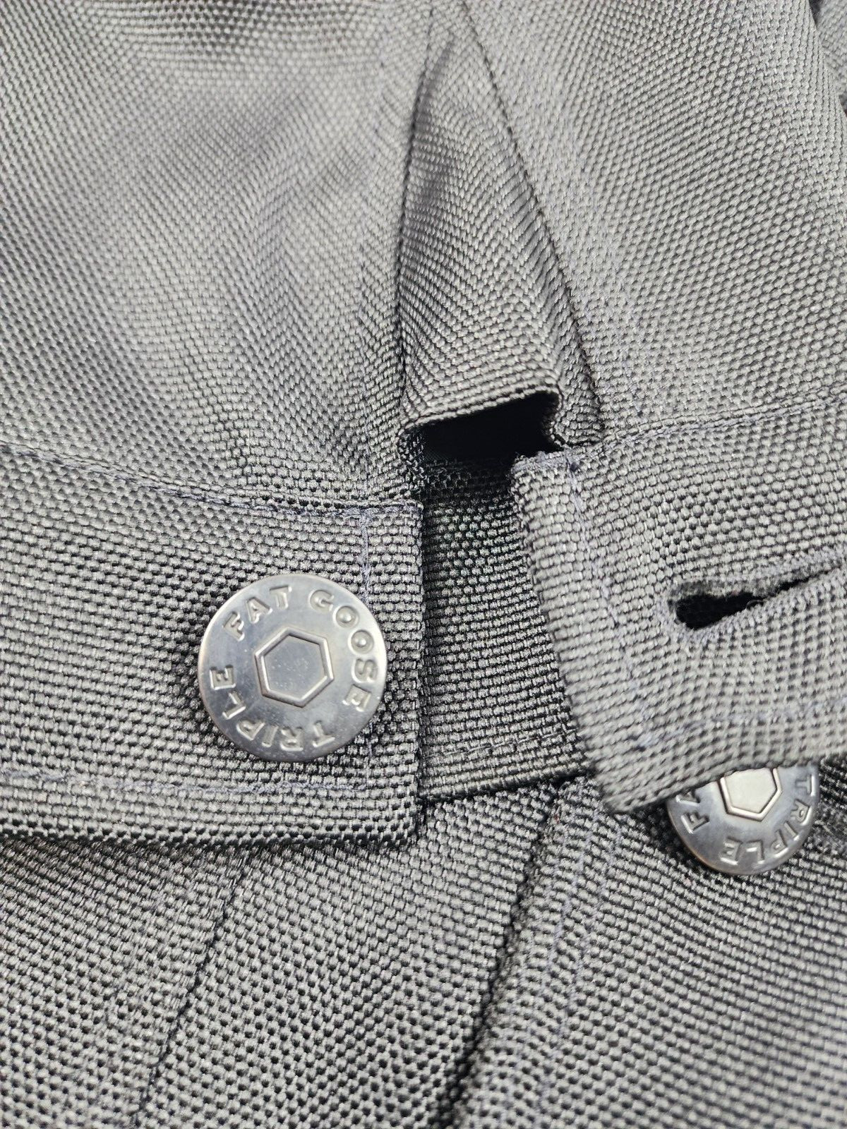 Blouson Style Jacket In Black By TFG & Co., Full Zip/Button/Pockets, Men’s 2XL