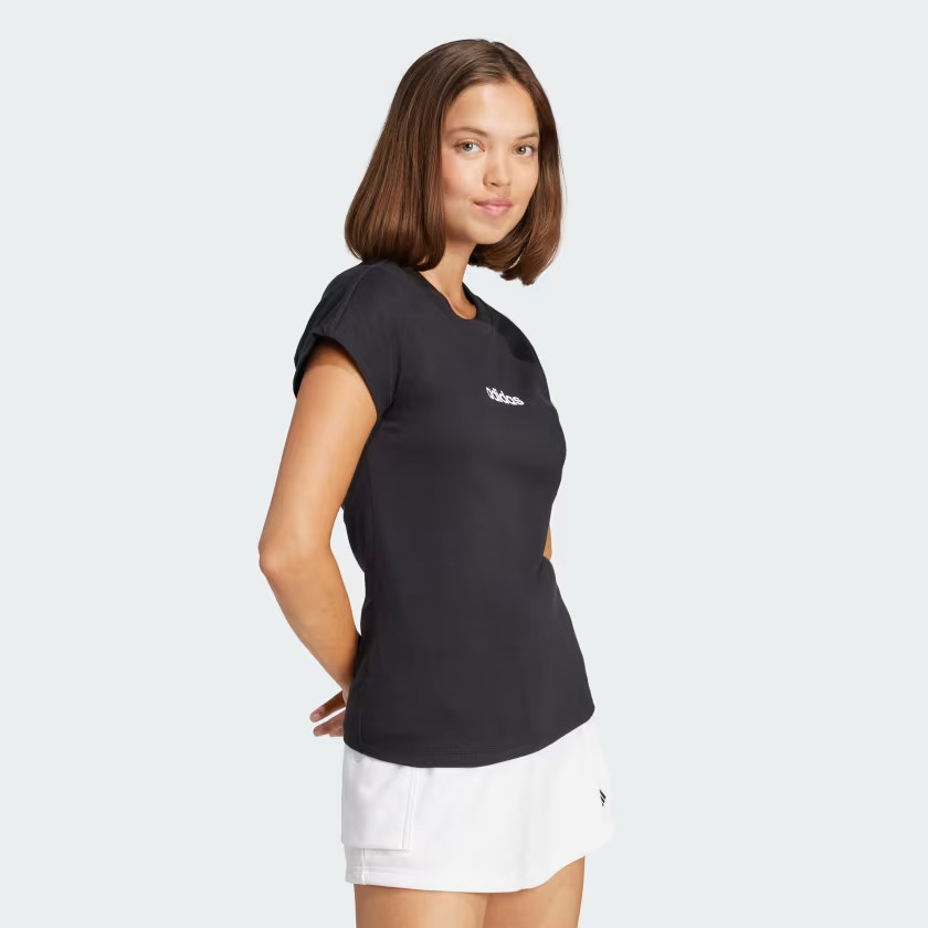 adidas women Essentials Linear Cotton Tee