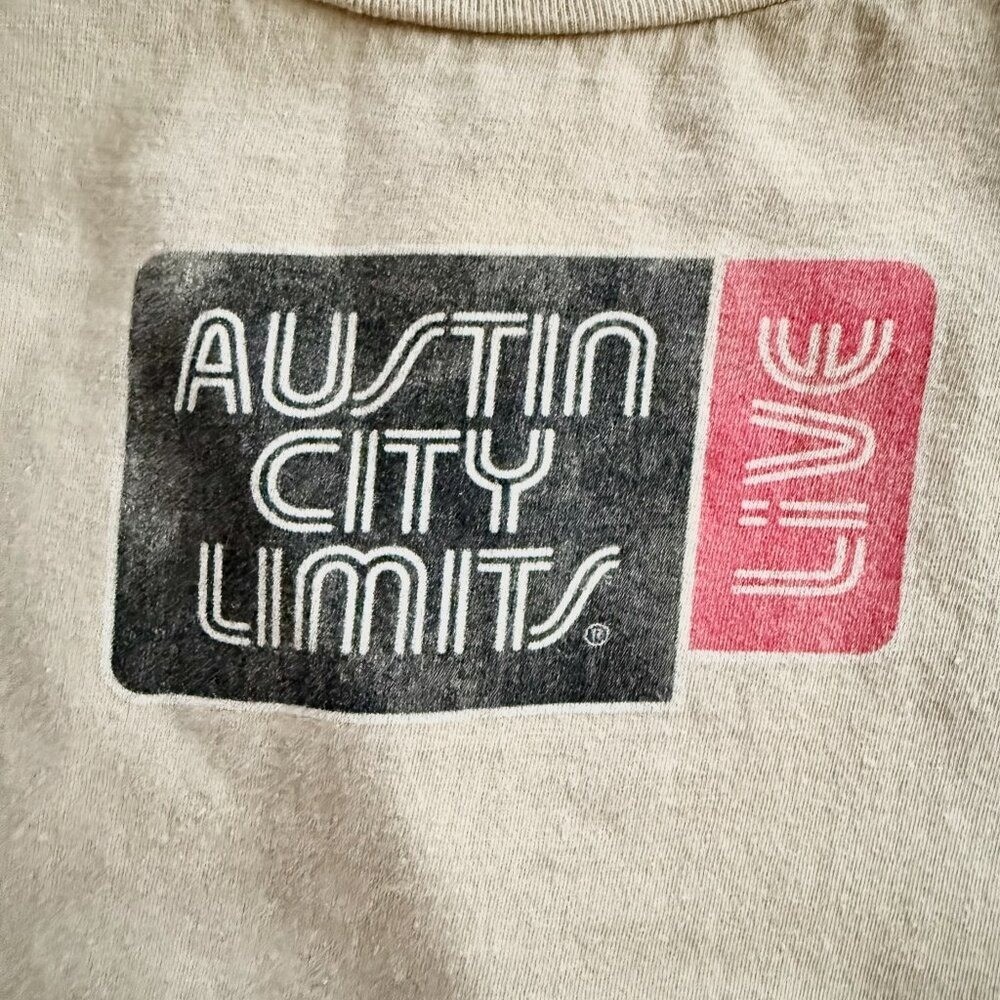 Austin City Limits Tan Short Sleeve T-Shirt Size Large