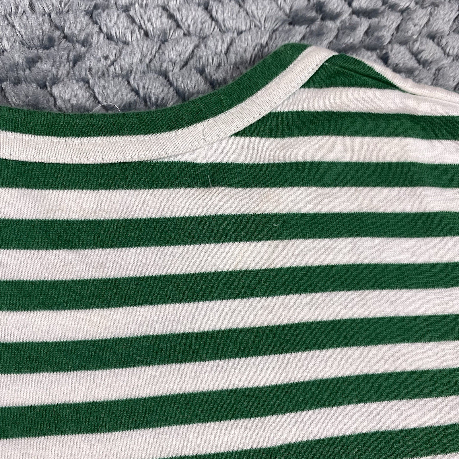 Comme des Garçons CDG Play Long Sleeve Shirt Green Striped Heart XL (SEE PICTURE