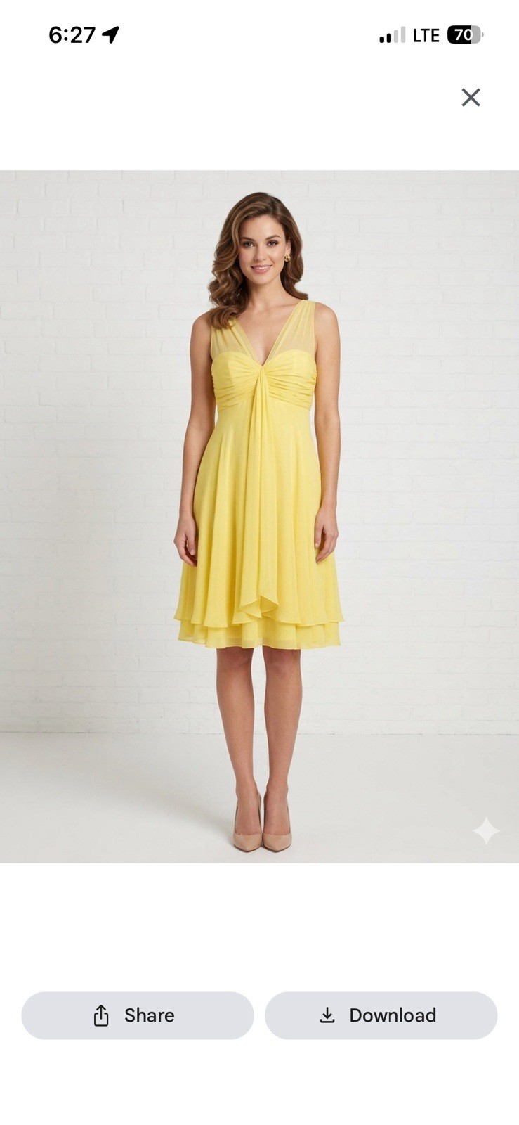 Donna Rico Silk And Polyester Size 10 Dress