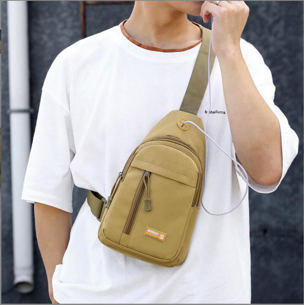 Men Backpack Tactical Sling Bag Chest Shoulder Fanny Pack Crossbody Sport Travel