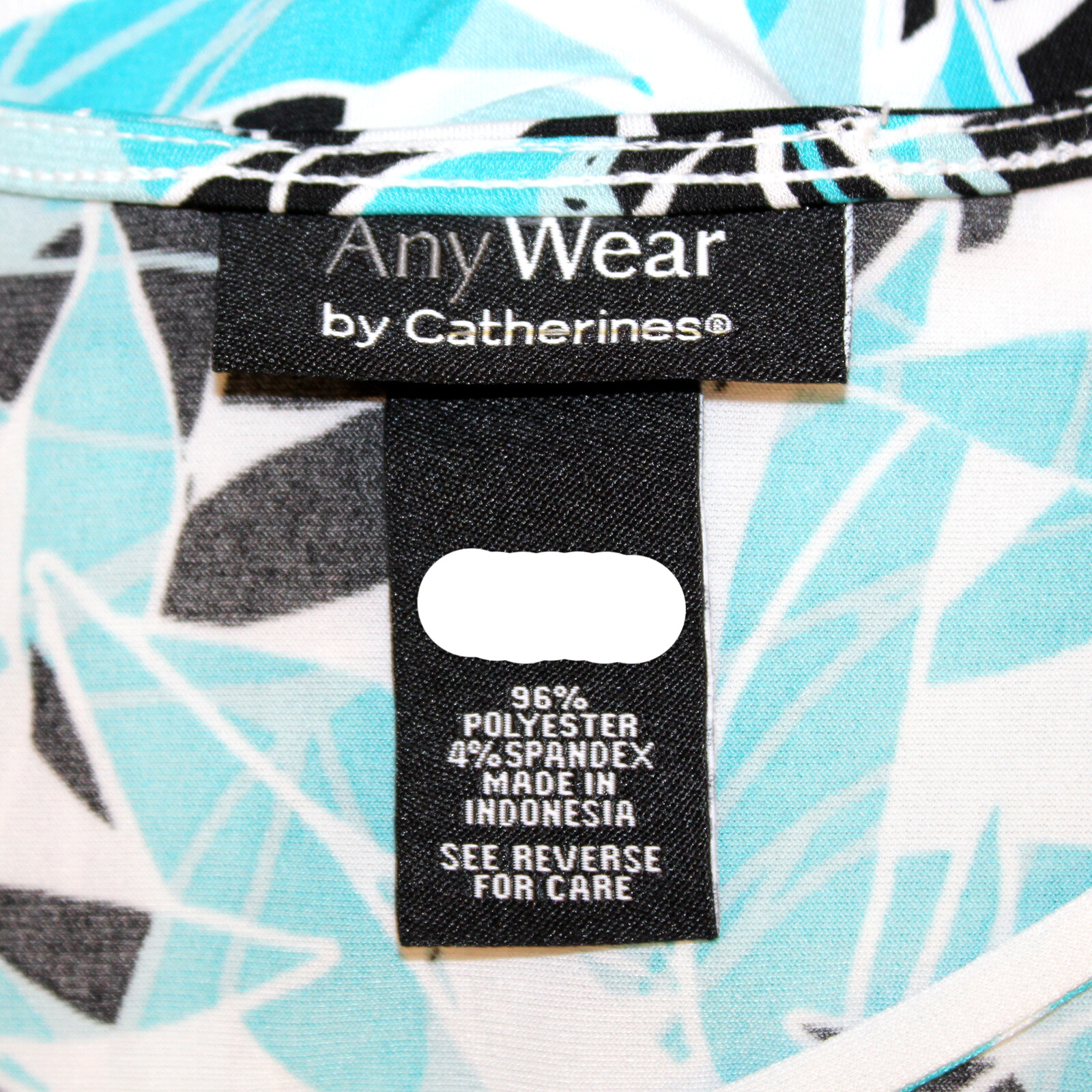 AnyWear by Catherines Plus Blue Floral Crisscross Dress 3X 26/28