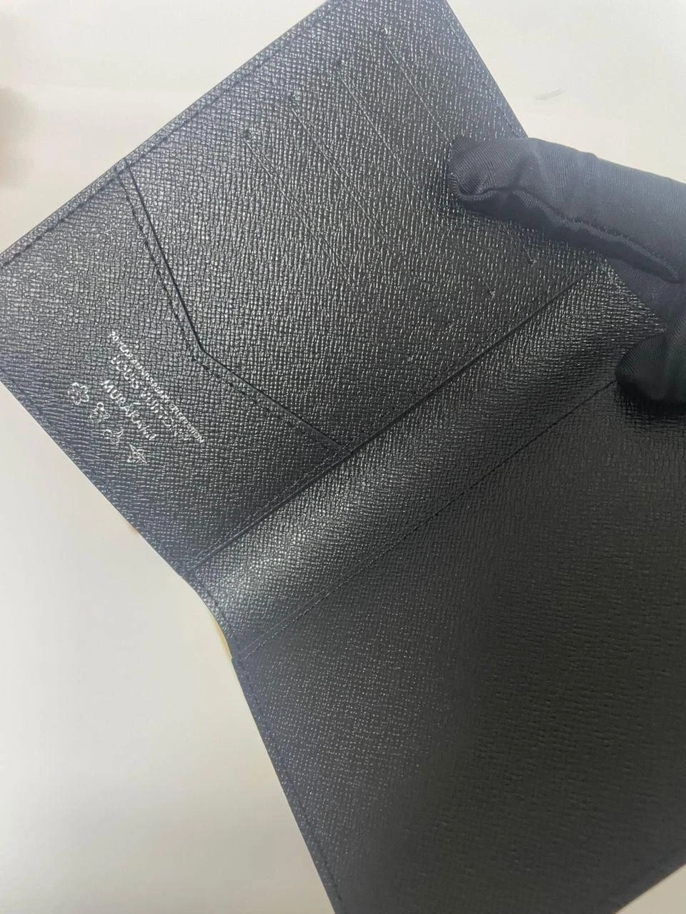 Louis Vuitton Passport Cover Black Multicolor With Box and dust bag