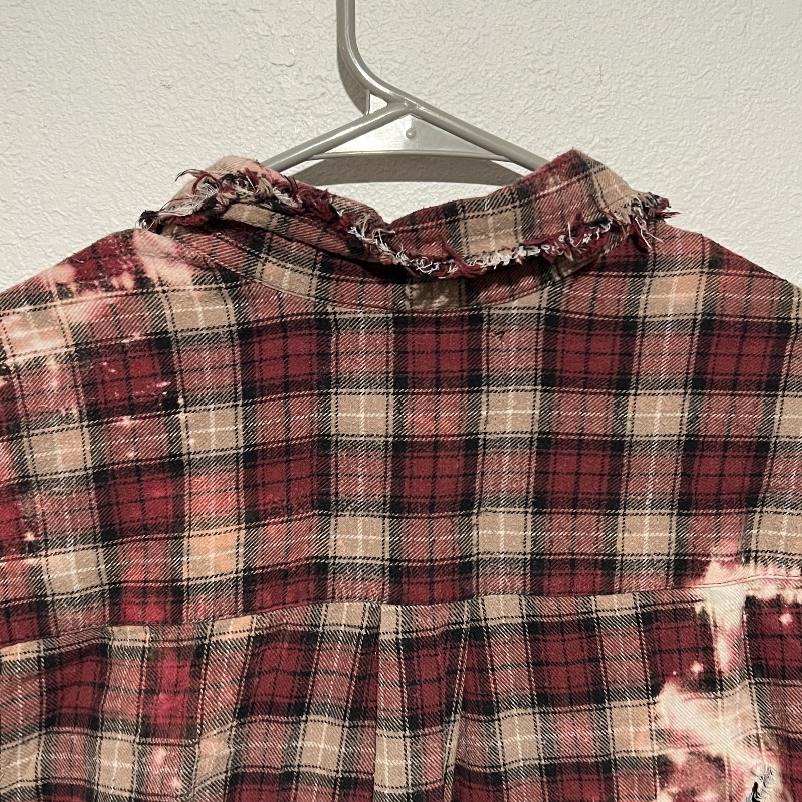 Two Gypsea Souls x Jimi Hendrix Upcycled Flannel Distressed & Bleached Band A5