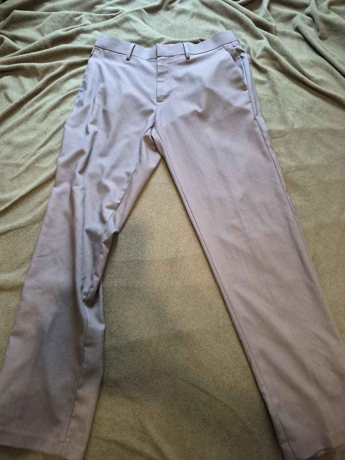 Gray 32×30 Haggar Straight Fit Dress Pants