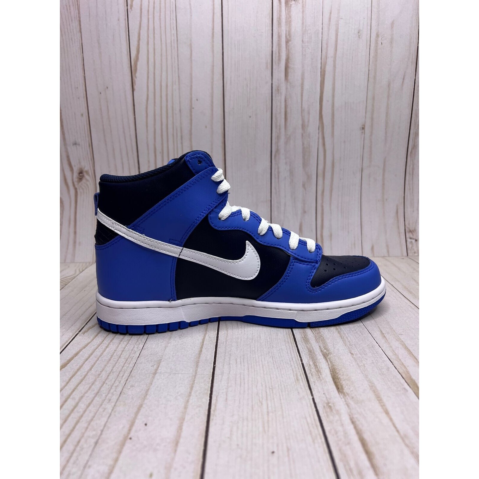 Nike Dunk High Obsidian GS Size 7Y Blue White DB2179 400