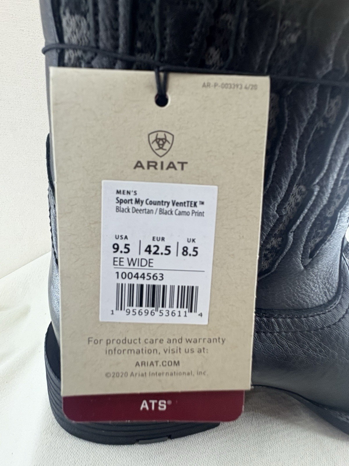 ARIAT Men’s Sport My Country Size 9.5 New In Box