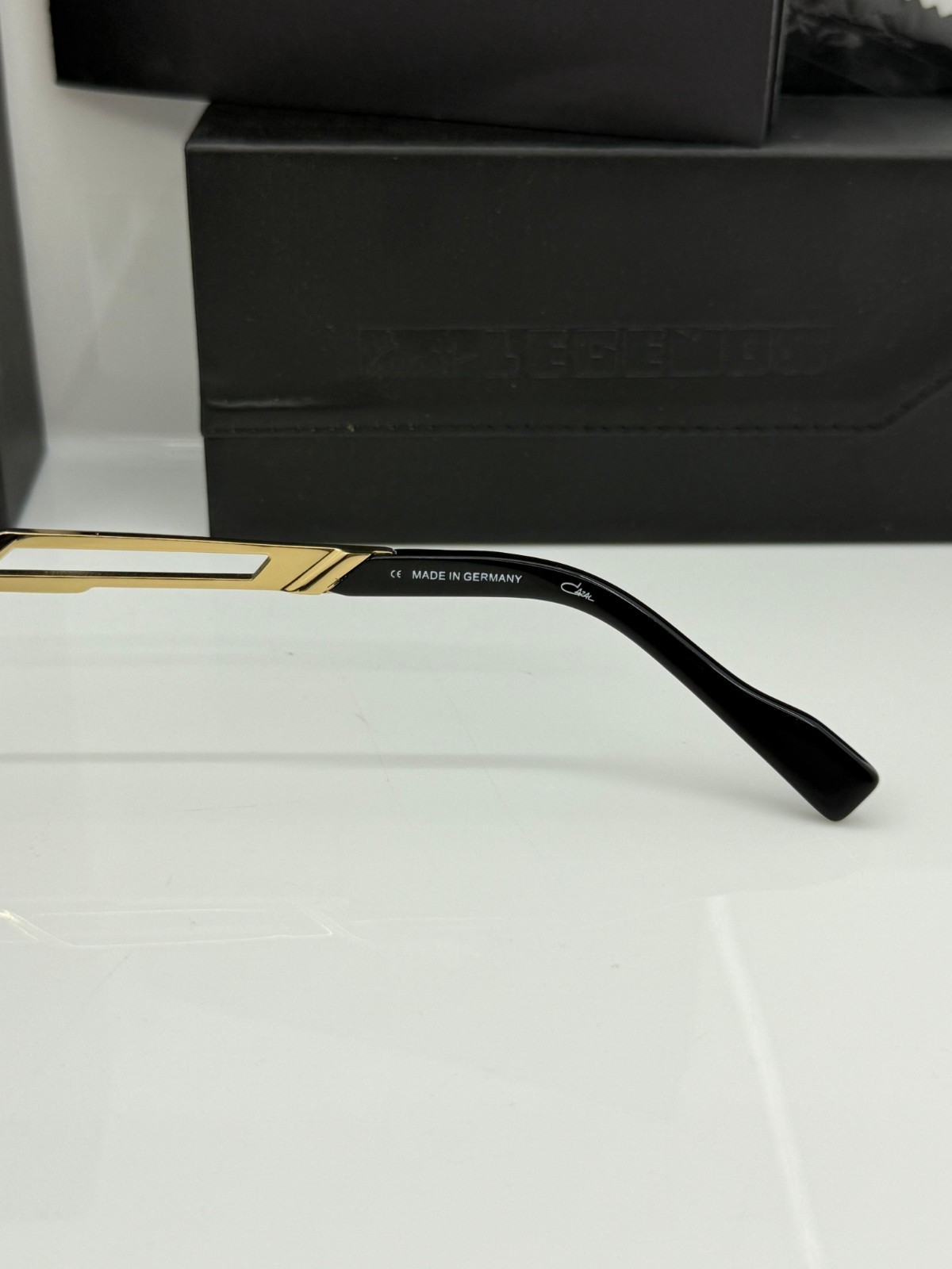 Cazal Sunglasses Legends Black Golden Double Bridge Glasses, fast shipping