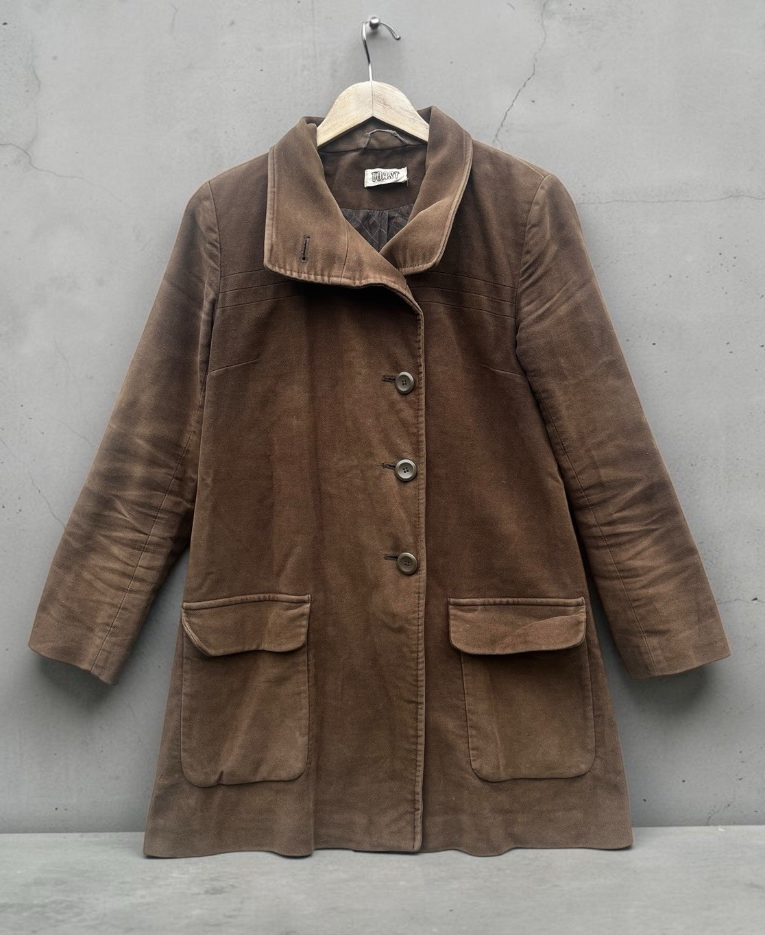 Toast Women’s Brown Long Pea Trench Coat Jacket – Size 8 UK