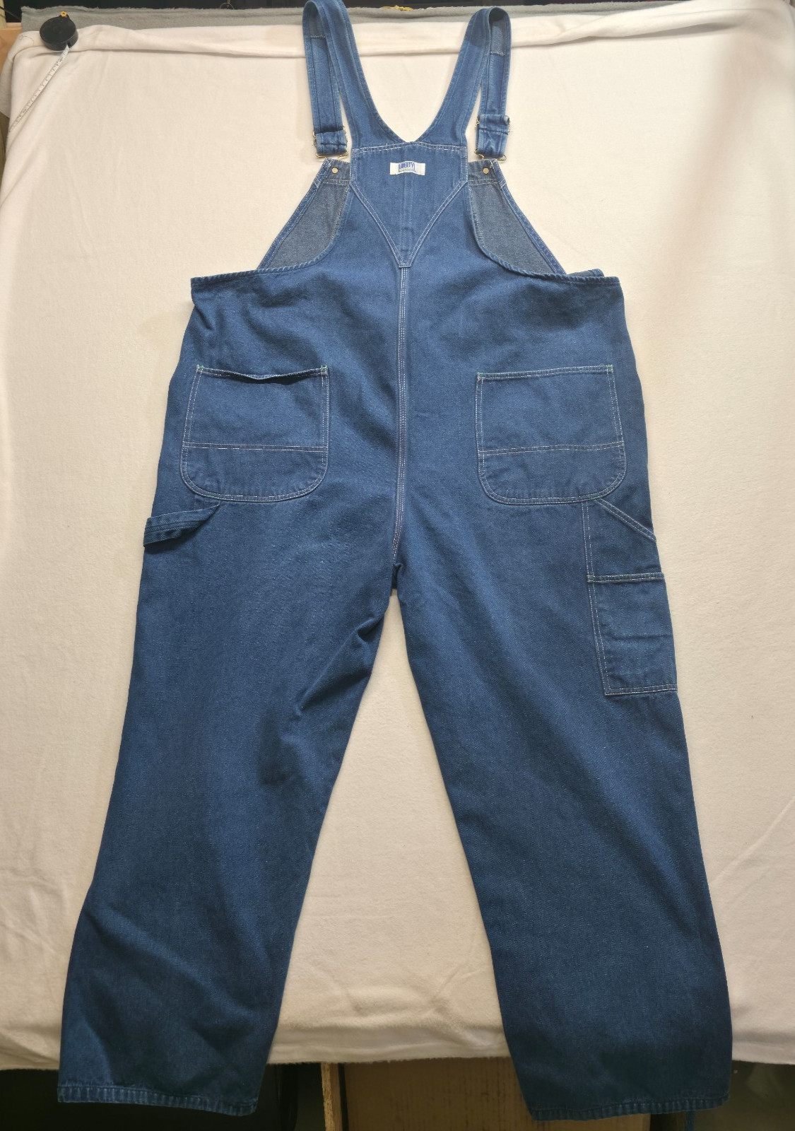 Mens Liberty Bibs Blue Denim Carpenter Overalls 100% Cotton 50 X 32