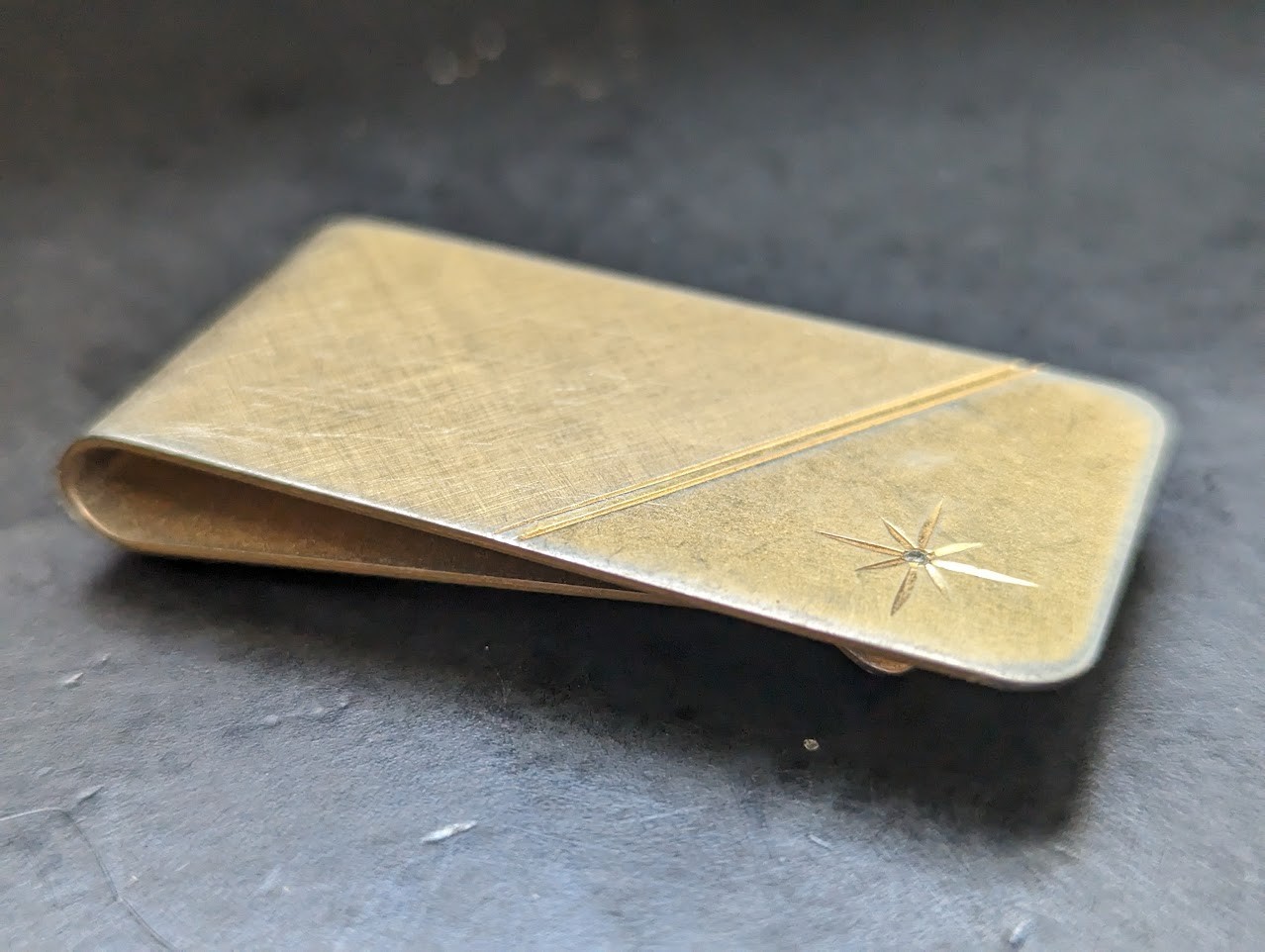 Gold Star Made in the USA Money Clip Rare Vintage